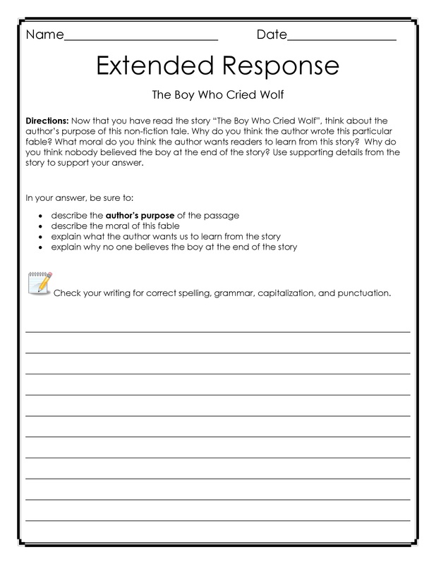 Free Printable Constructed Response Worksheets Free Printable Templates